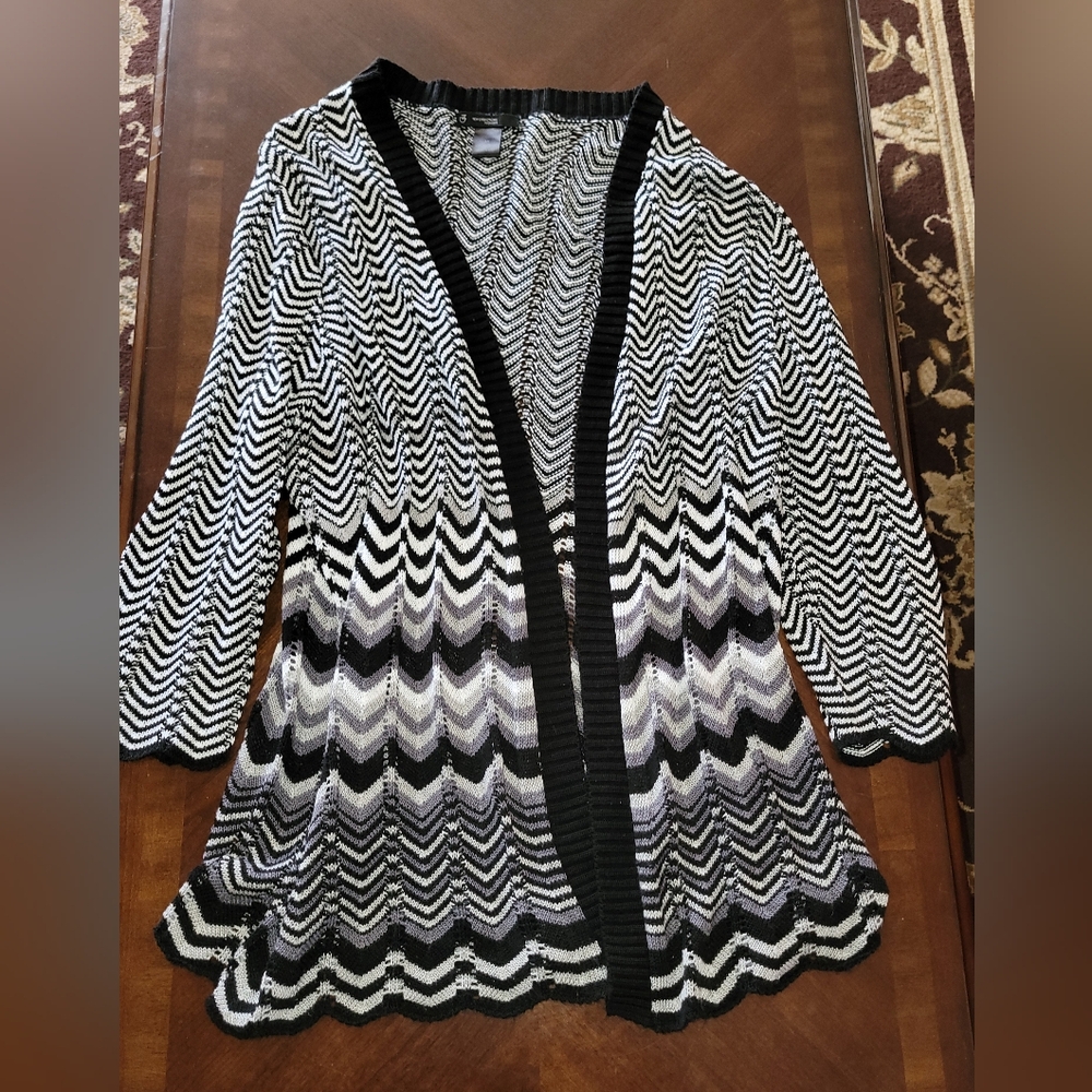 New Directions 1X Knit Cardigan